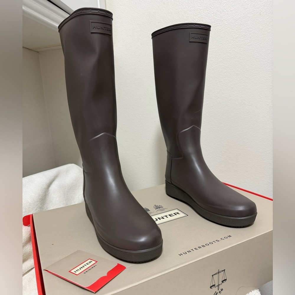 Hunter Refined Creeper Tall Rain Boots